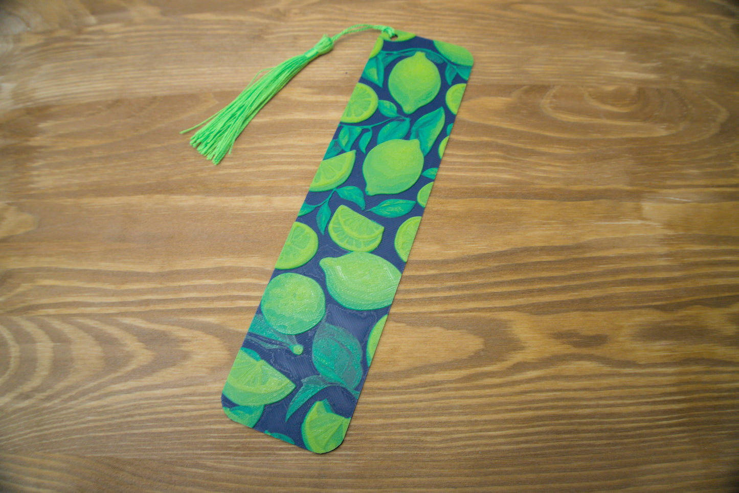 Fruchtiges Zitronen-Lesezeichen, erhältlich mit oder ohne Quaste, perfekt für den täglichen Gebrauch