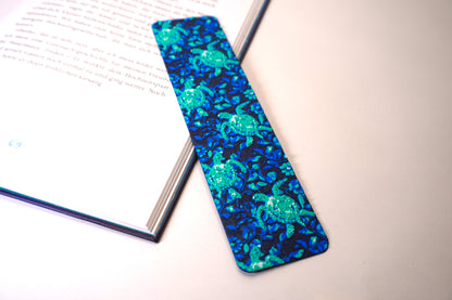 Meeresschildkröten-Lesezeichen in Meeresfarben für Natur- und Bücherliebhaber