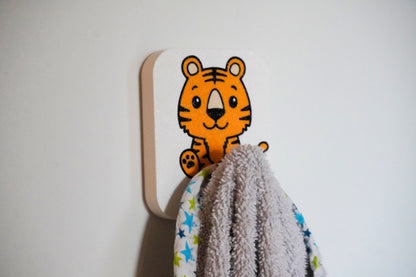 Safari-Handtuchhalter mit Handtuch – praktischer Kinderbad-Zubehör in fröhlicher Farbe