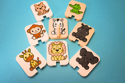 Safari-Handtuchhalter Löwe in Wunschfarbe – sicherer Halt für Handtücher