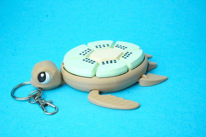 Verschiedene Fruit Turtle Fidget Clicker Designs: Orange, Kiwi, Drachenfrucht