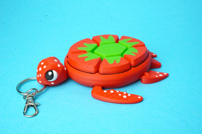 Fruit Turtle Fidget Clicker – Fruchtige Schildkröten im Keychain-Format
